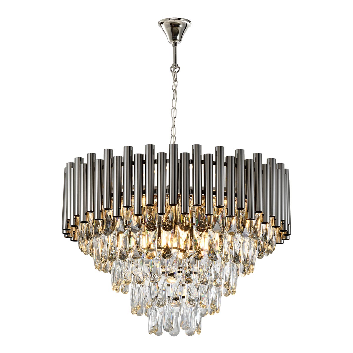 

Подвесная люстра iLamp Savage P9510-8 NIC, Никель, P9510-8 NIC Savage