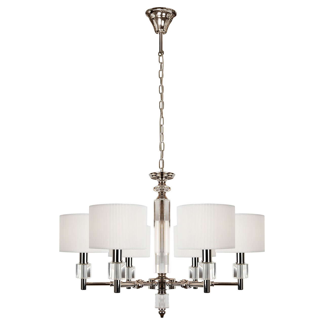

Подвесная люстра iLamp Alexa P2404-6 Nickel, Белый, P2404-6 Nickel Alexa