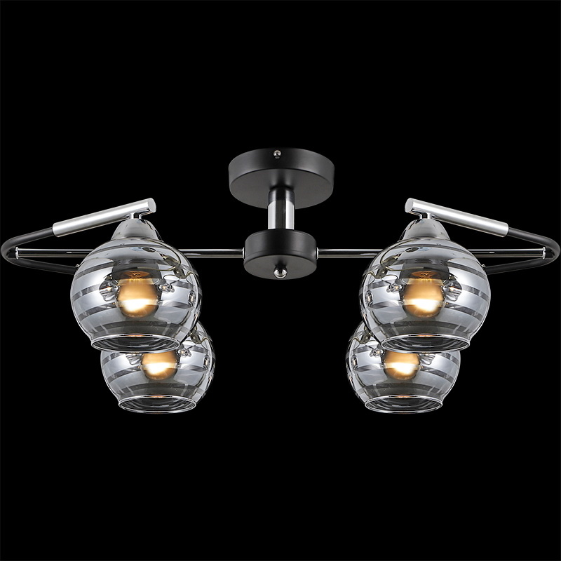 

Потолочная люстра Illumico IL9801-4CSQ-79 CR BK, Черный, IL9801-4CSQ-79 CR BK
