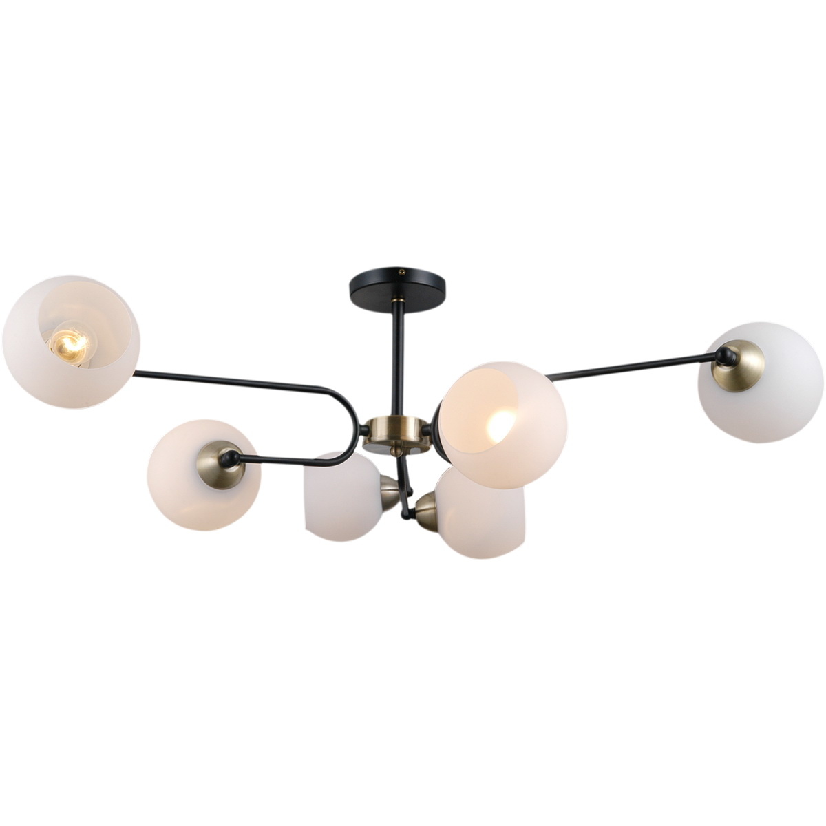 

Потолочная люстра Illumico IL0249-6CSQ-79 BK AB, Черный, IL0249-6CSQ-79 BK AB