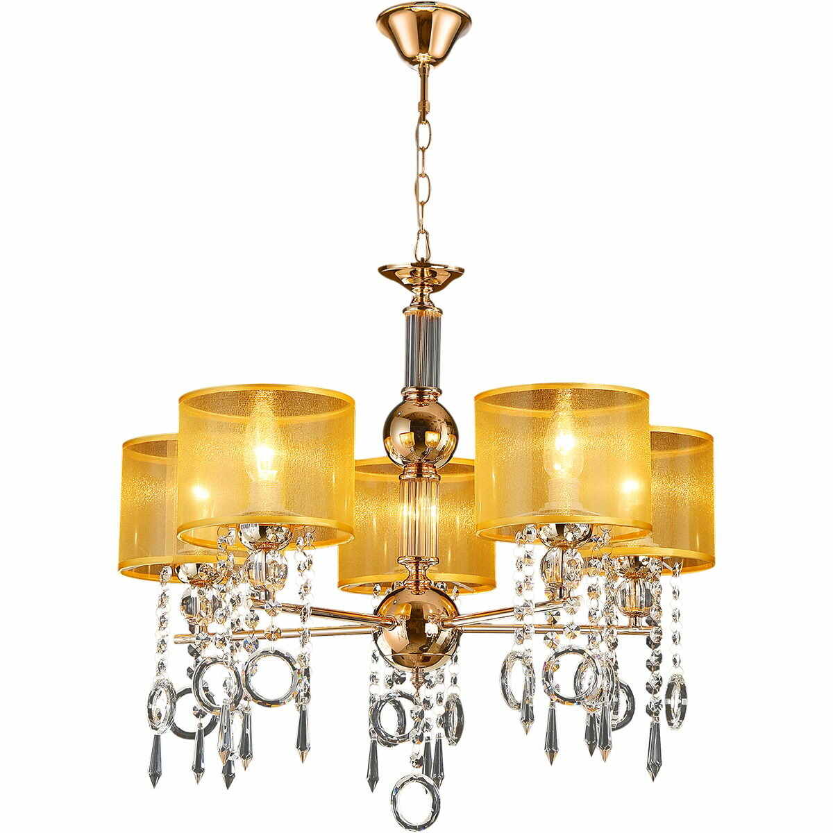 

Подвесная люстра Illumico IL6219-5P-27 GD, Золотой, IL6219-5P-27 GD