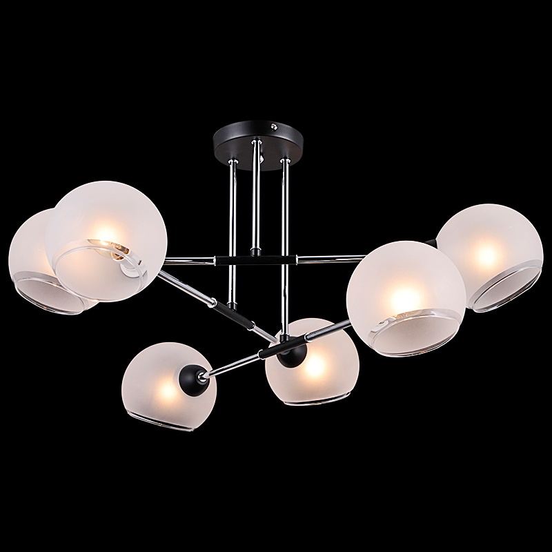 

Потолочная люстра Illumico IL9900-6CSQ-79 CR BK, Хром, IL9900-6CSQ-79 CR BK