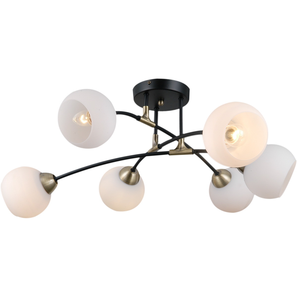 

Потолочная люстра Illumico IL0299-6CSQ-79 BK AB, Черный, IL0299-6CSQ-79 BK AB