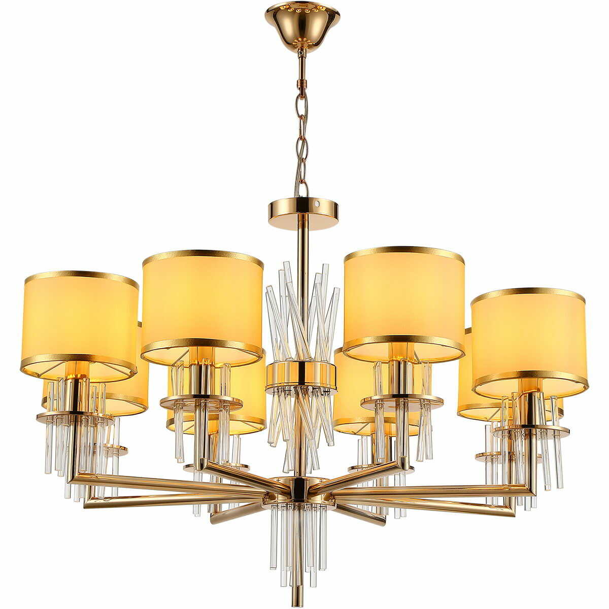 

Подвесная люстра Illumico IL6203-8P-27 GD, Золотой, IL6203-8P-27 GD