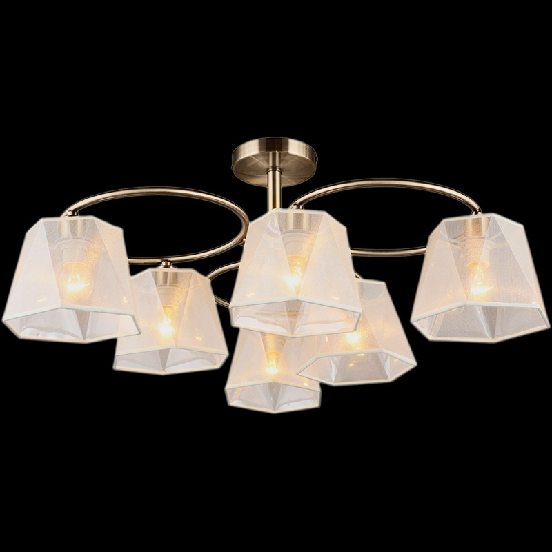 

Потолочная люстра Illumico IL9481-6CSQ-19 AB, Античная бронза, IL9481-6CSQ-19 AB