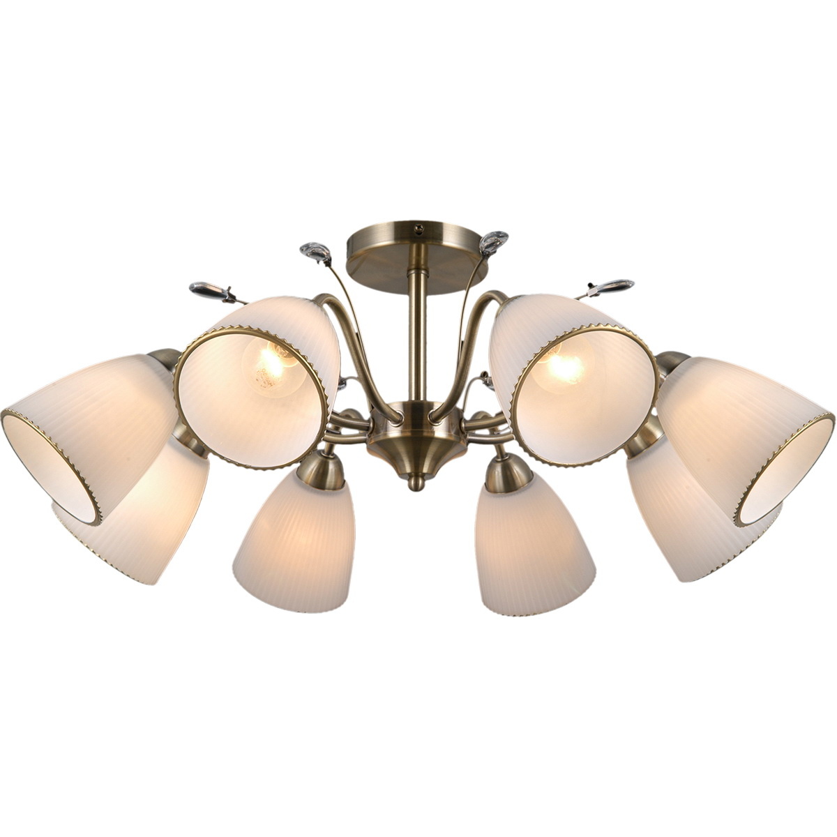 

Потолочная люстра Illumico IL0308-8CSQ-29 AB, Античная бронза, IL0308-8CSQ-29 AB