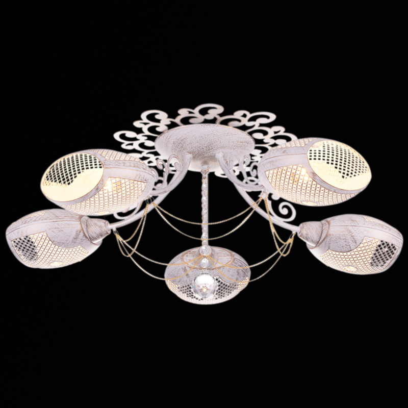 

Потолочная люстра Illumico IL6025-5CAU-79 WT GD, Белый, IL6025-5CAU-79 WT GD