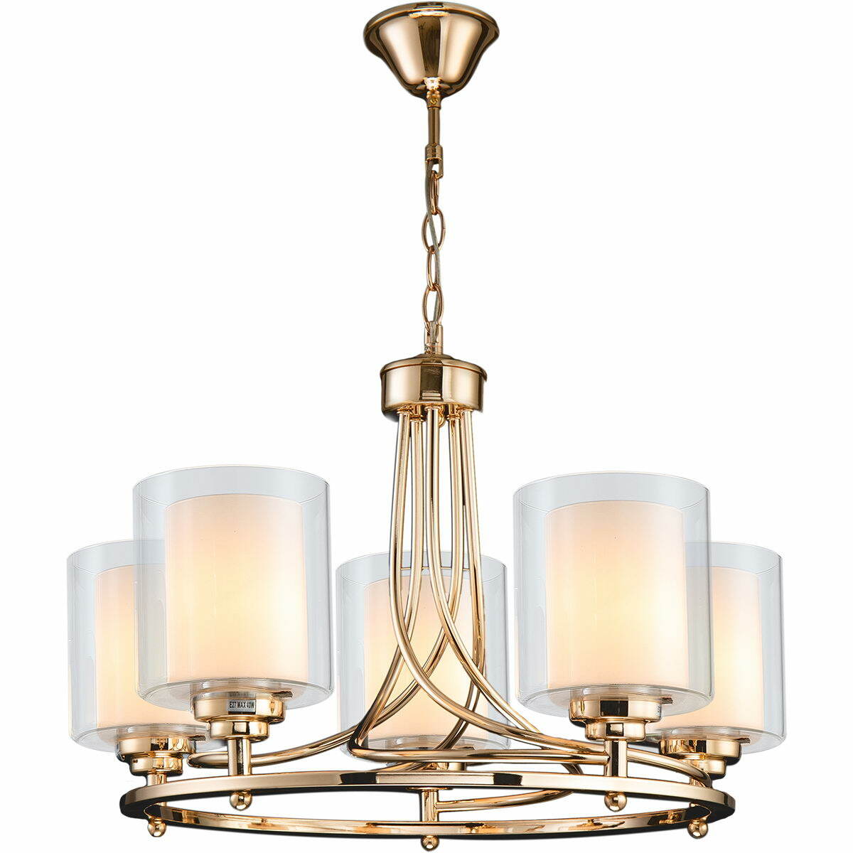 

Подвесная люстра Illumico IL8811-5P-17 GD, Золотой, IL8811-5P-17 GD