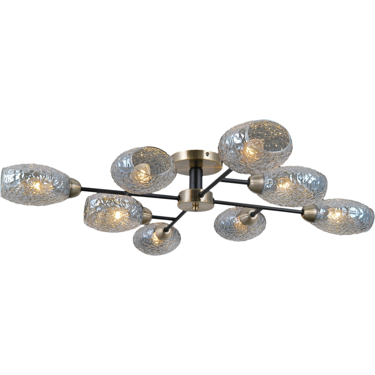 

Потолочная люстра Illumico IL0285-8CSQ-79 BK AB, Античная бронза, IL0285-8CSQ-79 BK AB