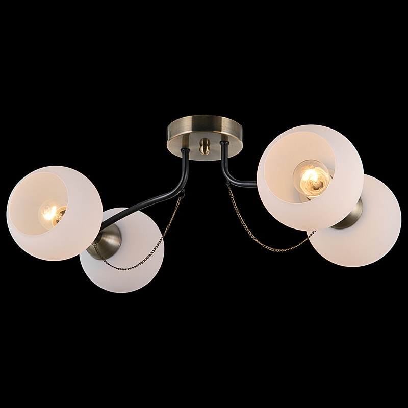 

Потолочная люстра Illumico IL0035-4CSQ-79 BK AB, Античная бронза, IL0035-4CSQ-79 BK AB