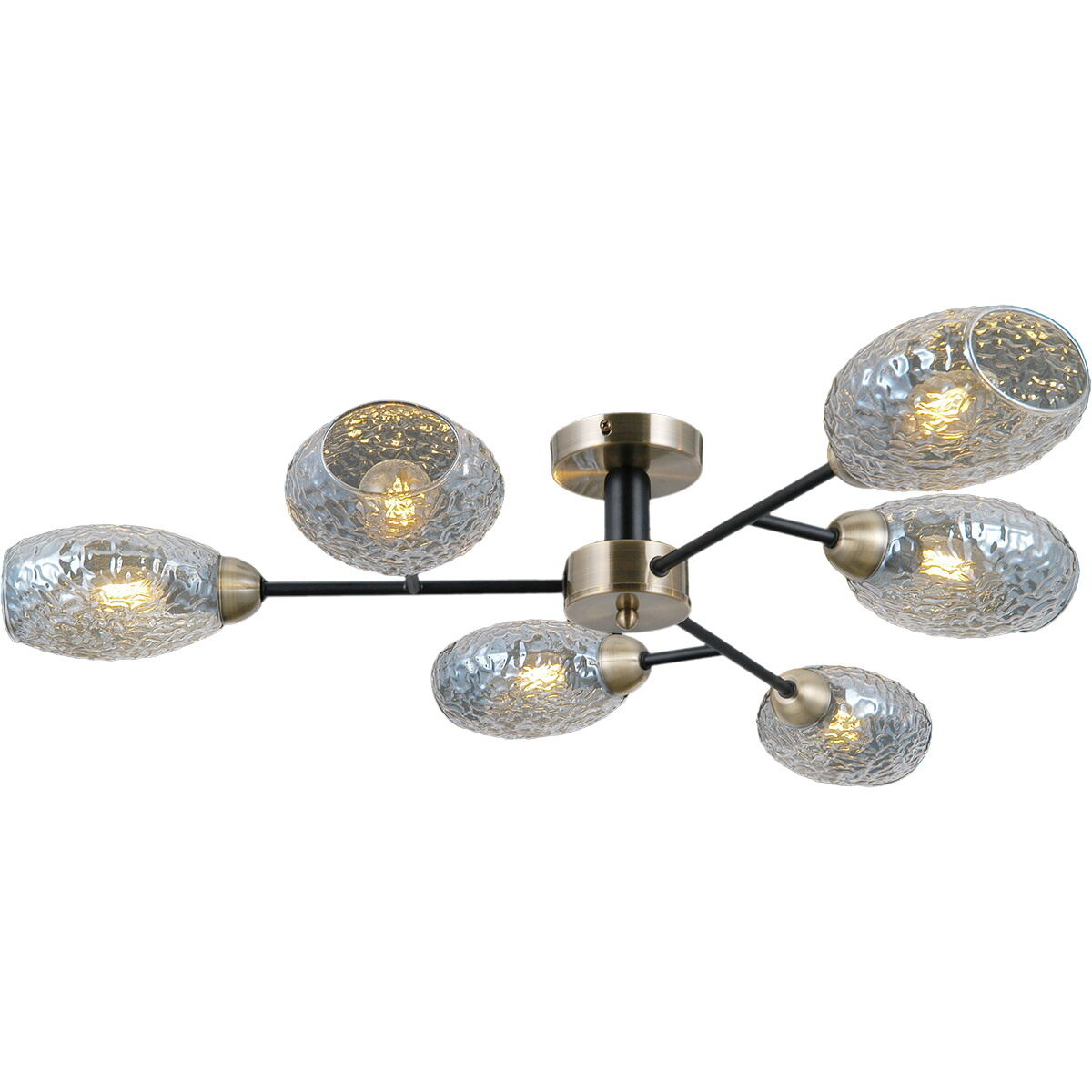 

Потолочная люстра Illumico IL0285-6CSQ-79 BK AB, Античная бронза, IL0285-6CSQ-79 BK AB