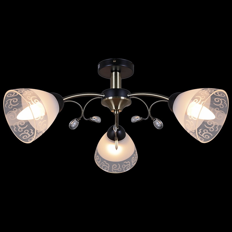 

Потолочная люстра Illumico IL0287-3CSQ-29 BK AB, Античная бронза, IL0287-3CSQ-29 BK AB