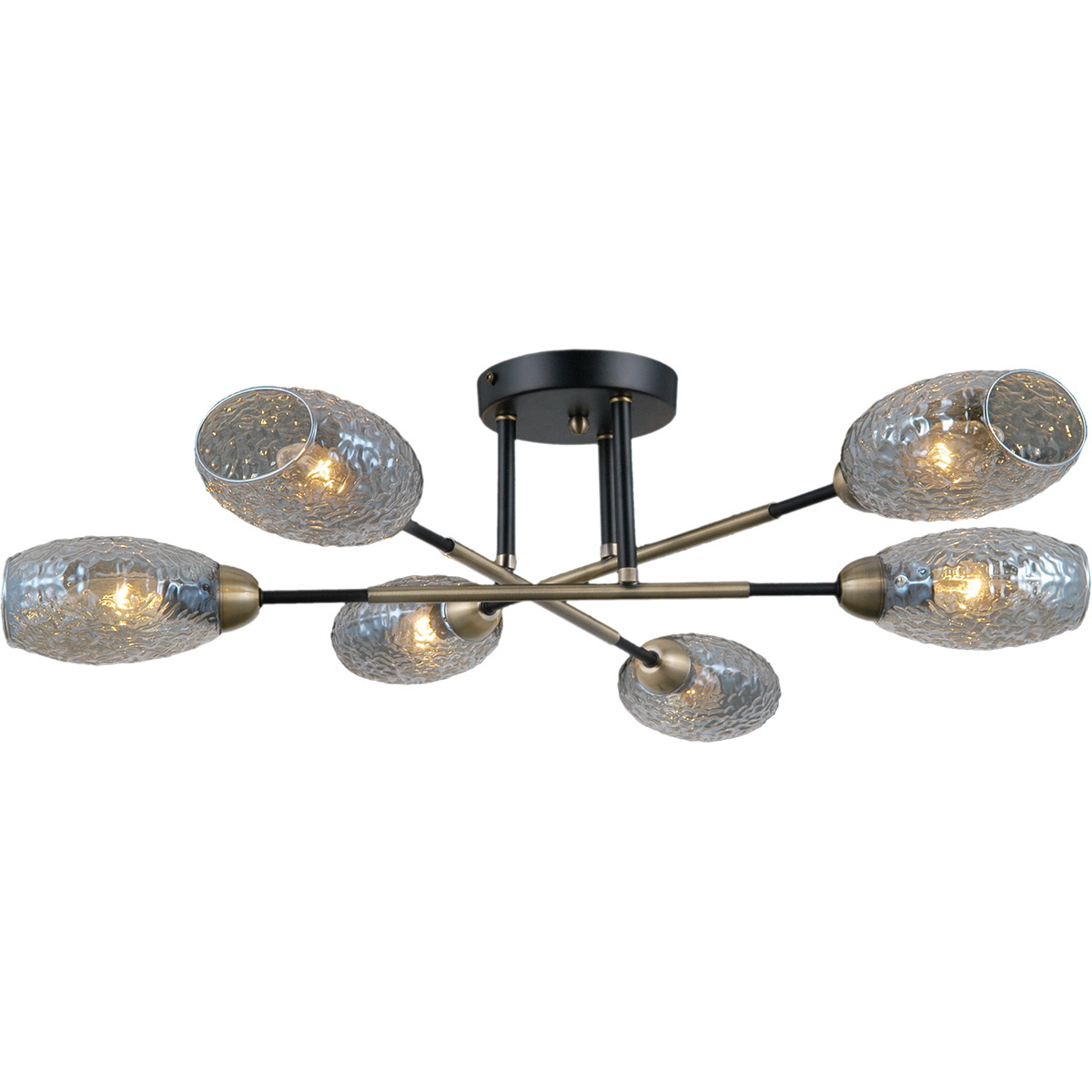 

Потолочная люстра Illumico IL0255-6CSQ-79 BK AB, Античная бронза, IL0255-6CSQ-79 BK AB