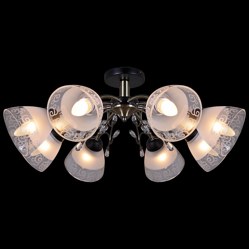 

Потолочная люстра Illumico IL0287-8CSQ-29 BK AB, Античная бронза, IL0287-8CSQ-29 BK AB