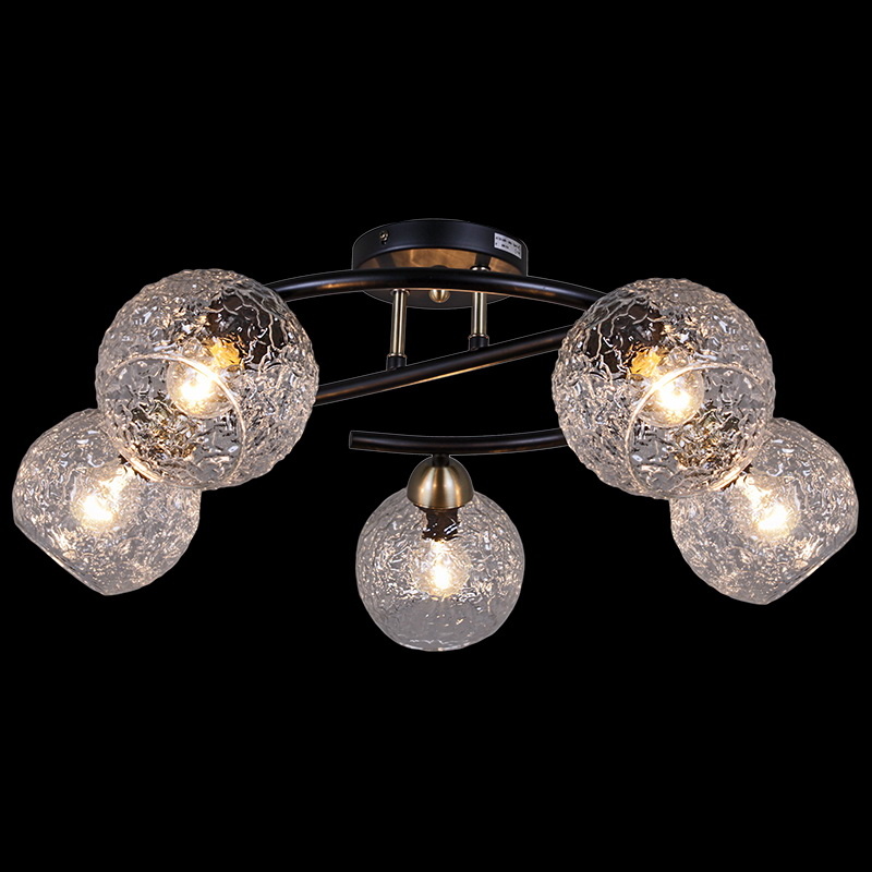 

Потолочная люстра Illumico IL0296-5CSQ-79 BK AB, Черный, IL0296-5CSQ-79 BK AB