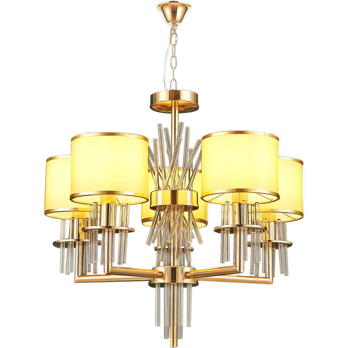 

Подвесная люстра Illumico IL6203-5P-27 GD, Золотой, IL6203-5P-27 GD