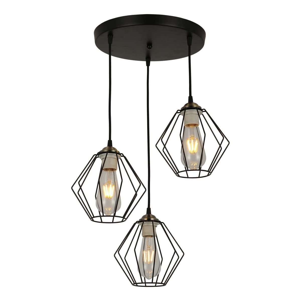 

Подвесная люстра IMEX MD.3099-3-P BK+AB, Черный, MD.3099-3-P BK+AB MD.3099