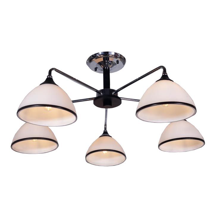 

Потолочная люстра IMEX MD.0853-5-S CH+BK, Белый, MD.0853-5-S CH+BK MD.0853