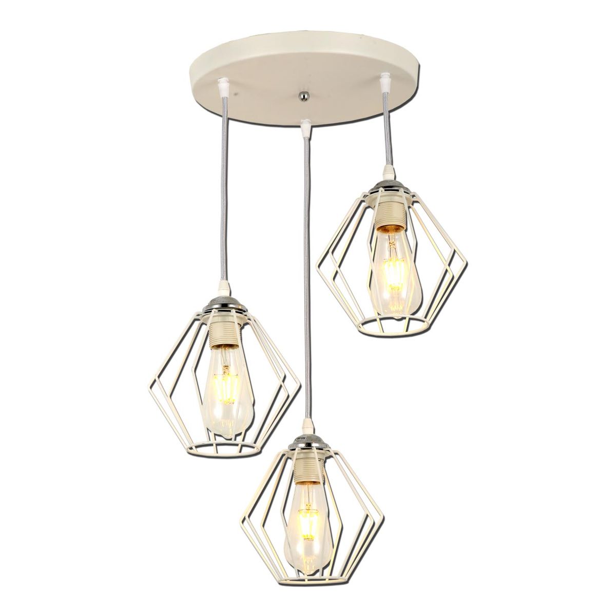 

Подвесная люстра IMEX MD.3099-3-P WH+CH, Белый, MD.3099-3-P WH+CH MD.3099
