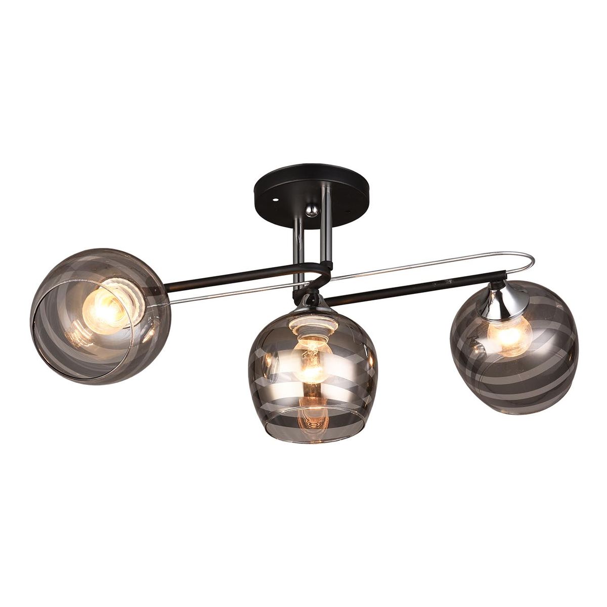 

Потолочная люстра IMEX MD.1042-3-S BK+CH, Серый, MD.1042-3-S BK+CH MD.1042