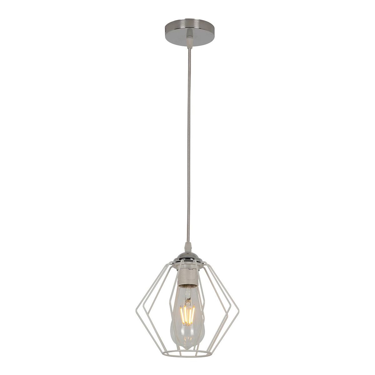 

Подвесной светильник IMEX MD.3099-1-P WH+CH, Белый, MD.3099-1-P WH+CH MD.3099