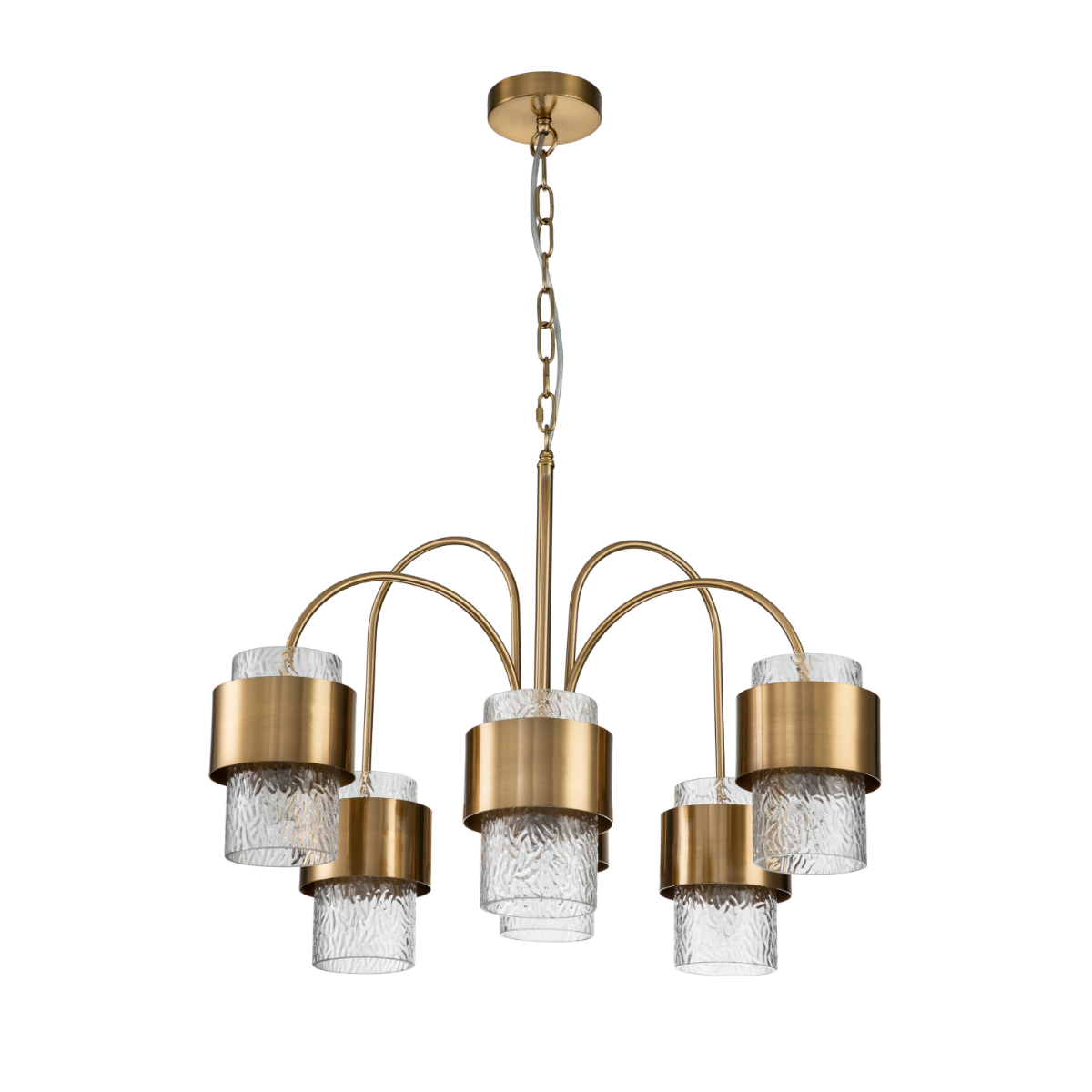 

Подвесная люстра Indigo ELEGANZA 12019/A/6P Brass V000322, Бронза, V000322 ELEGANZA
