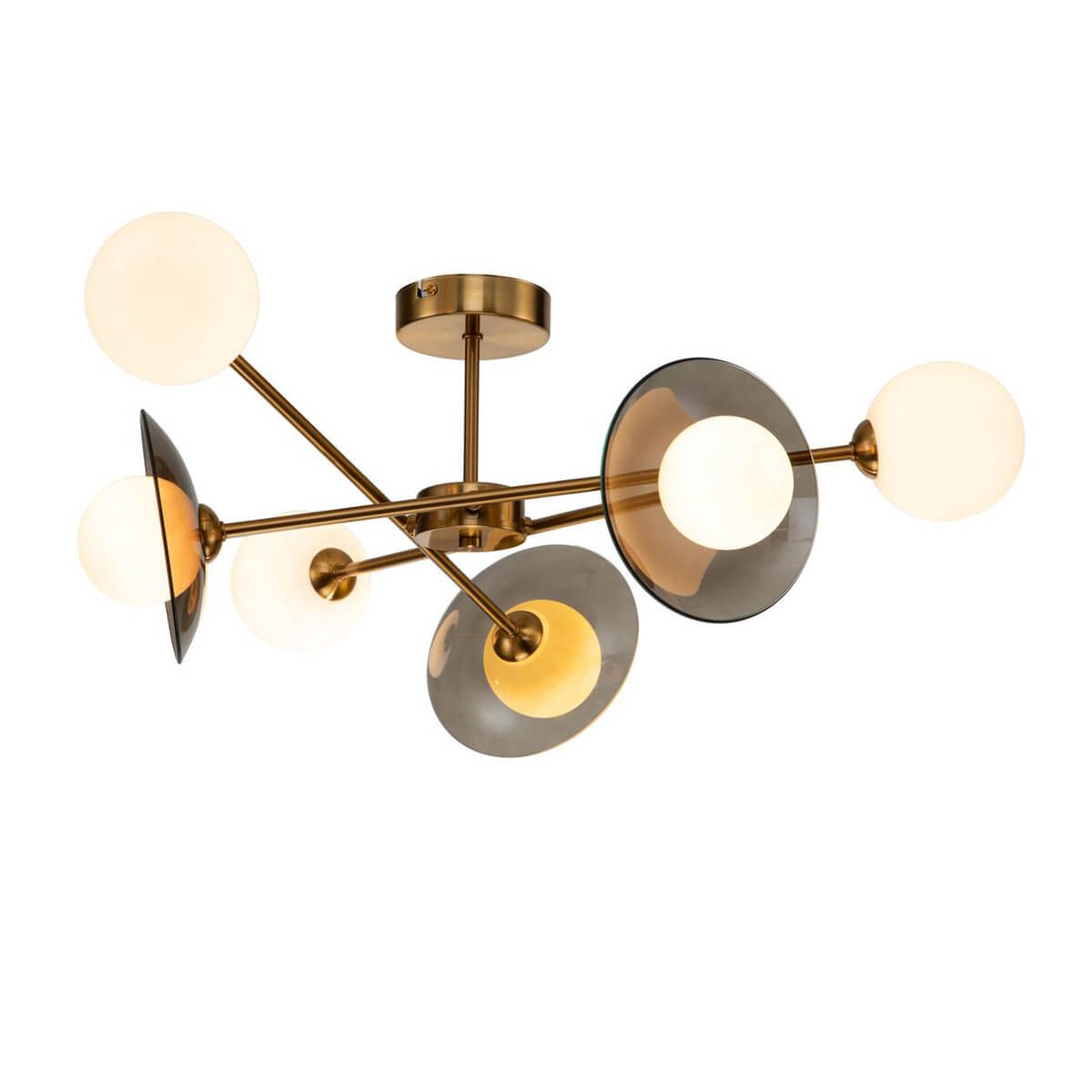

Потолочная люстра Indigo Jazz 11020/6C Brass V000163, Белый, V000163 Jazz
