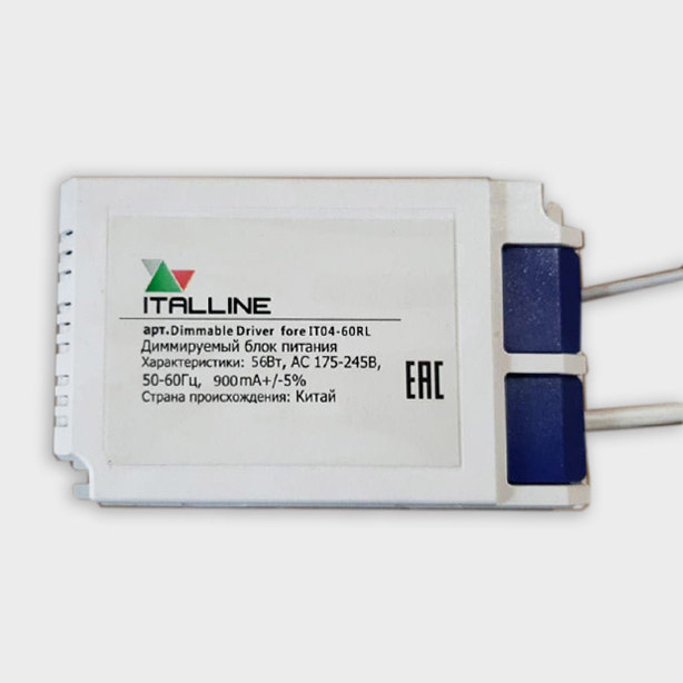 

Диммируемый драйвер Italline Dim driver for IT04-60RL, Dim driver for IT04-60RL IT04