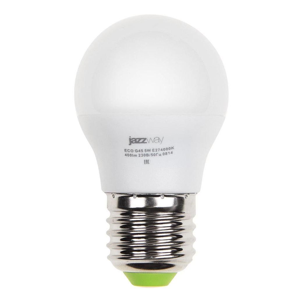 

Лампа светодиодная Jazzway E27 5W 3000K матовая 1036957A, Матовый, 1036957A PLED-ECO-G45