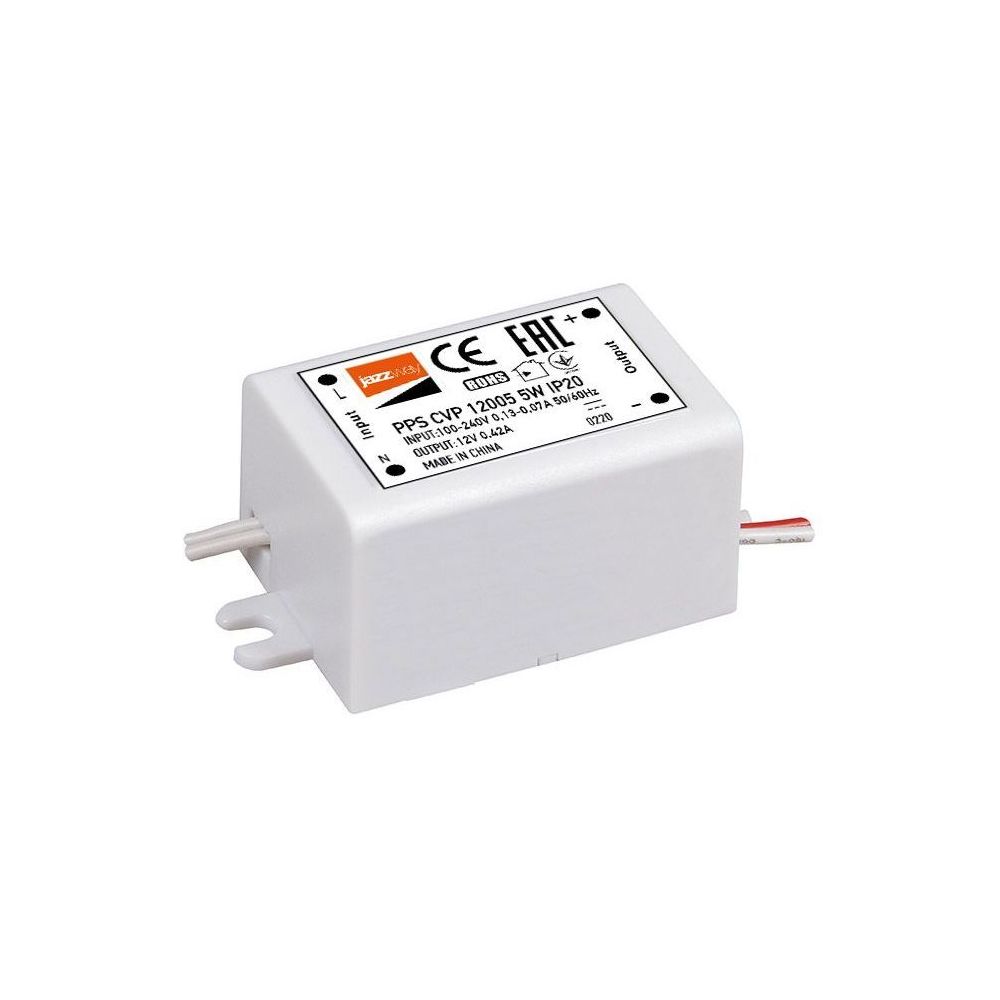 

Блок питания Jazzway BSPS 12V 5W IP20 0,42A 1032423, Белый, 1032423 PPS