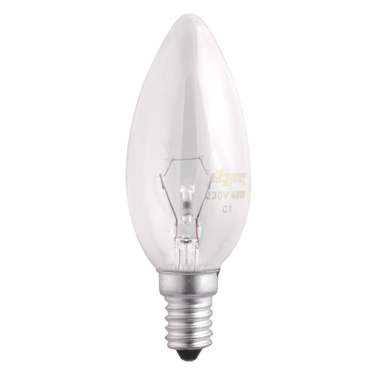 

Лампа накаливания Jazzway E14 40W 2700K прозрачная 3320539, Прозрачный, 3320539 B35
