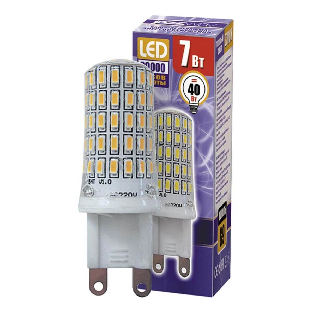 

Лампа светодиодная Jazzway G9 7W 2700K прозрачная 1039064B, Прозрачный, 1039064B PLED-G9