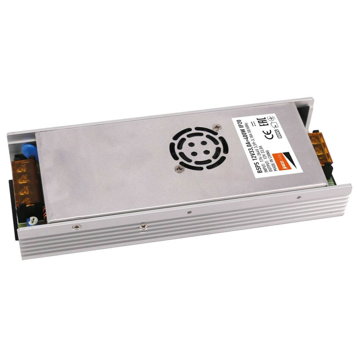 

Блок питания Jazzway BSPS 12V 400W IP20 33A 1001399A, Серый, 1001399A BSPS