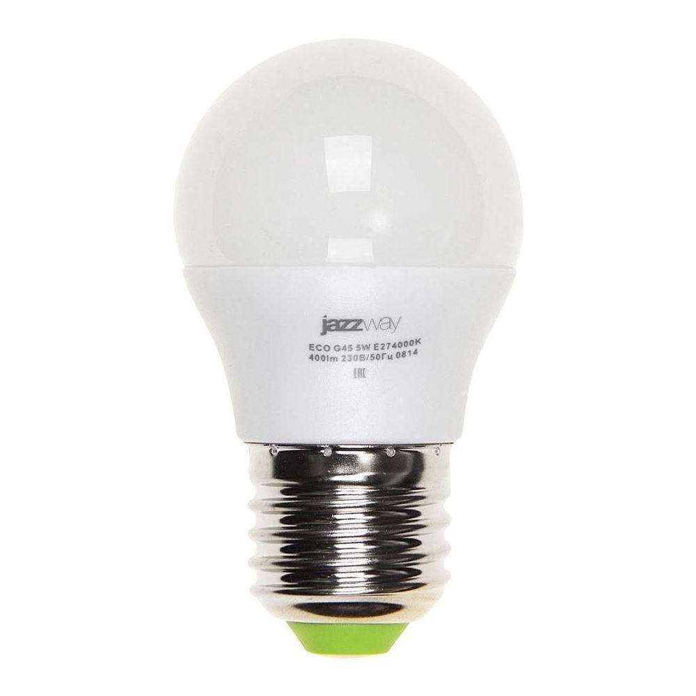 

Лампа светодиодная Jazzway E27 5W 4000K матовая 1036988A, Матовый, 1036988A PLED-ECO-G45