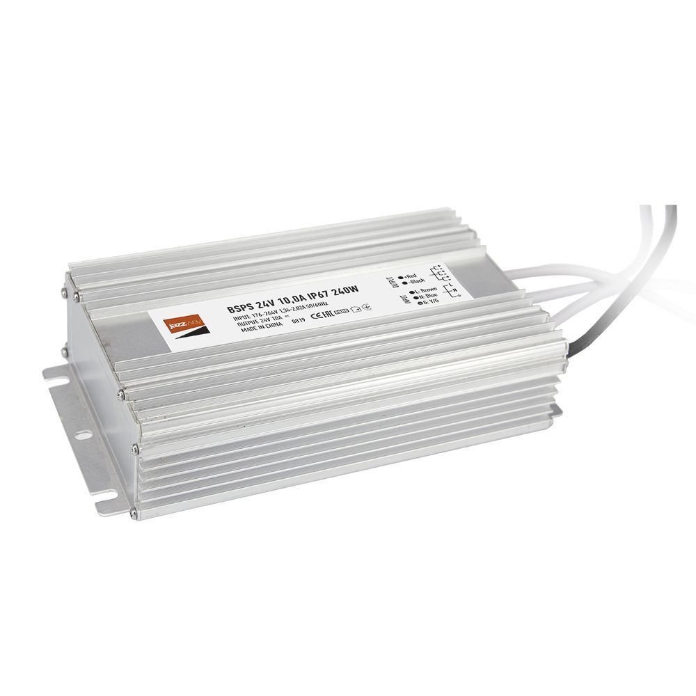 

Блок питания Jazzway BSPS 24V 240W IP67 10A 5024236, Серый, 5024236 BSPS