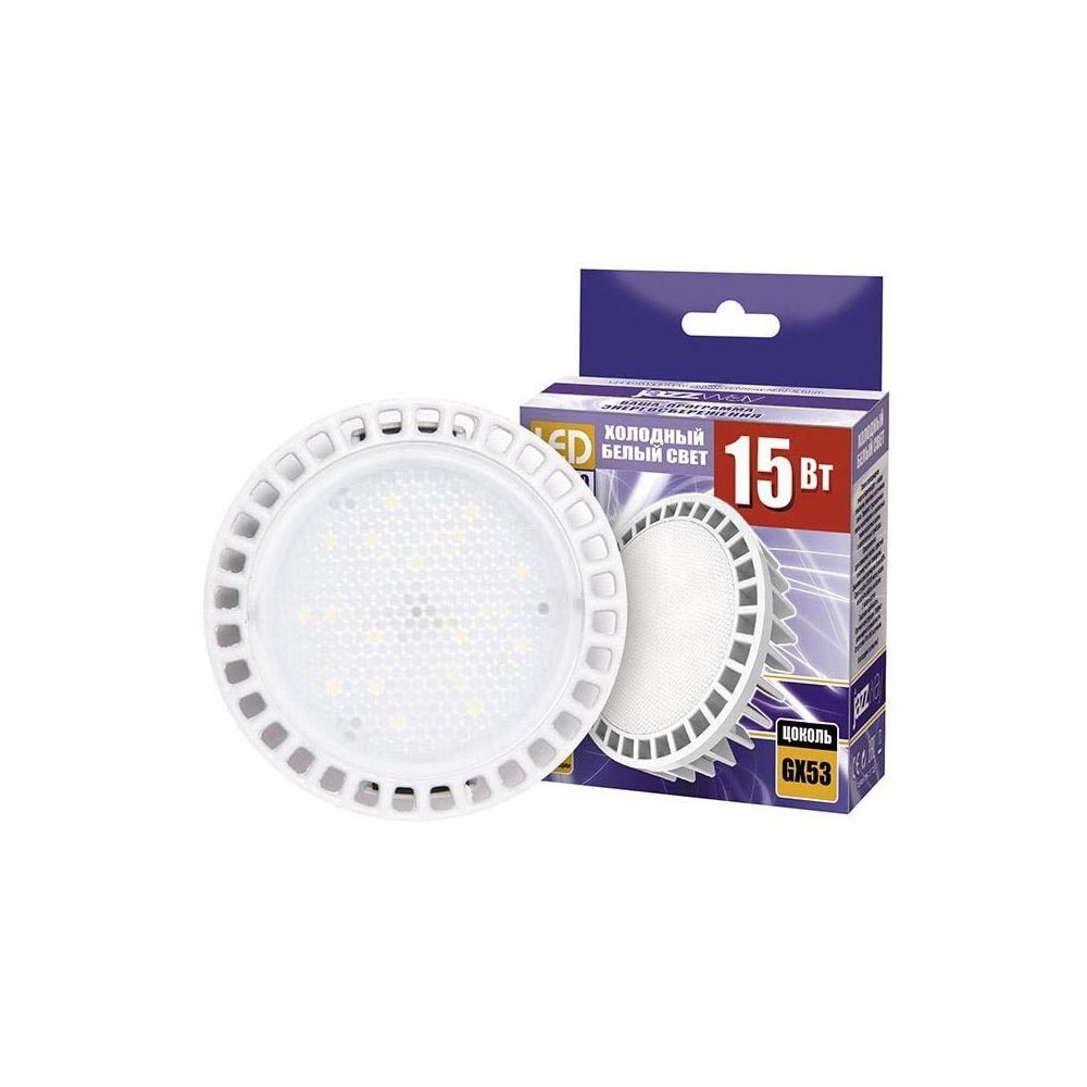 

Лампа светодиодная Jazzway GX53 15W 5000K матовая 2855466, Матовый, 2855466 PLED-GX53