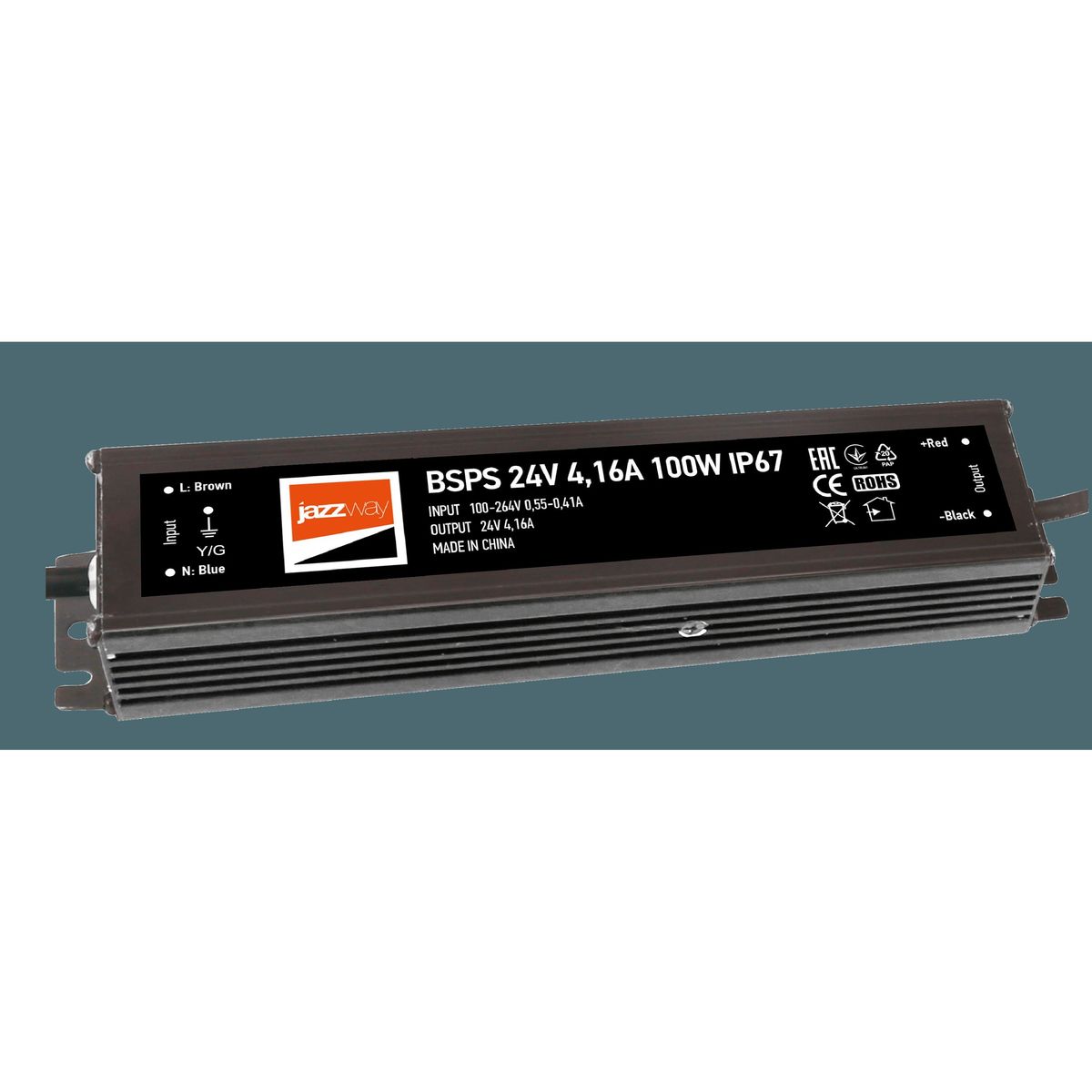 

Блок питания Jazzway BSPS 24V 100W IP67 4,16A 5015579, Черный, 5015579 BSPS