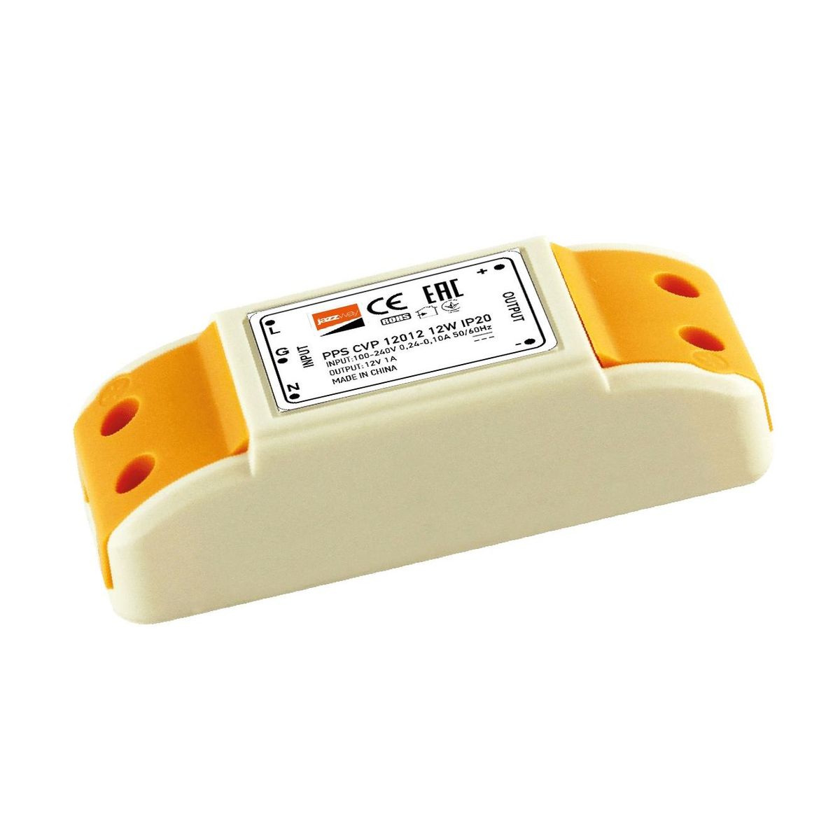 

Блок питания Jazzway BSPS 12V 12W IP20 1A 1032447, Бежевый, 1032447 PPS