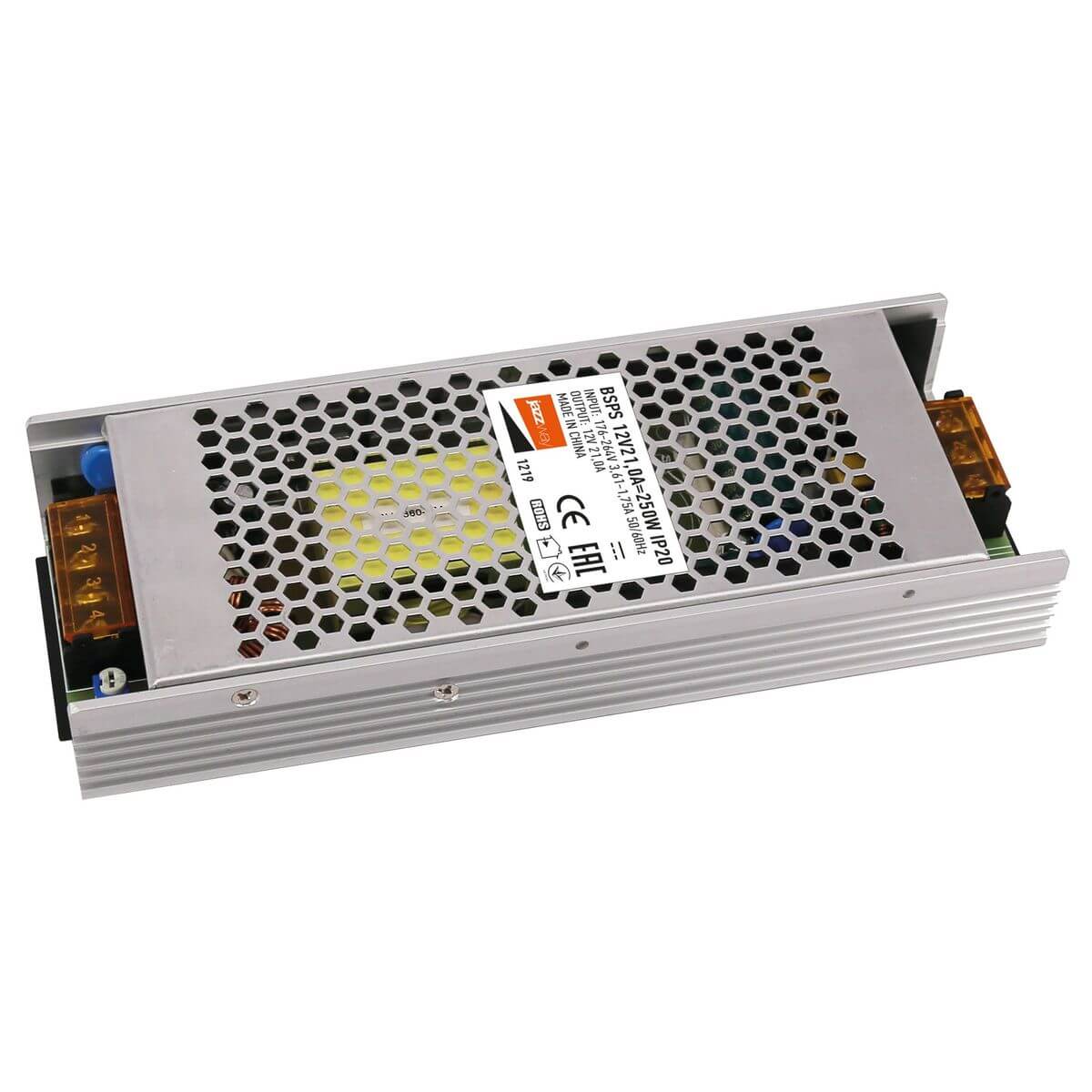 

Блок питания Jazzway BSPS 12V 250W IP20 21A 1001238A, Серый, 1001238A BSPS