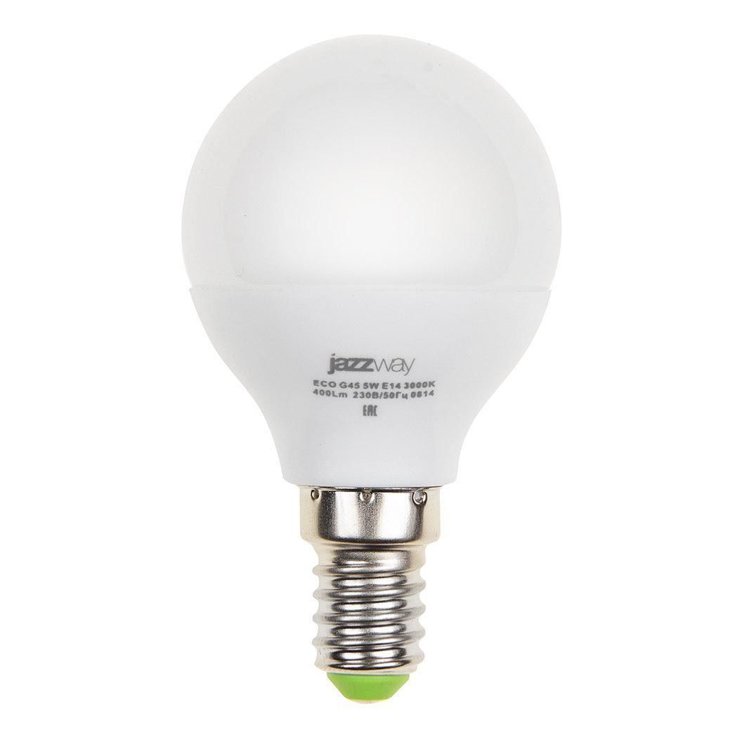 

Лампа светодиодная Jazzway E14 5W 4000K матовая 1036926A, Матовый, 1036926A PLED-ECO-G45