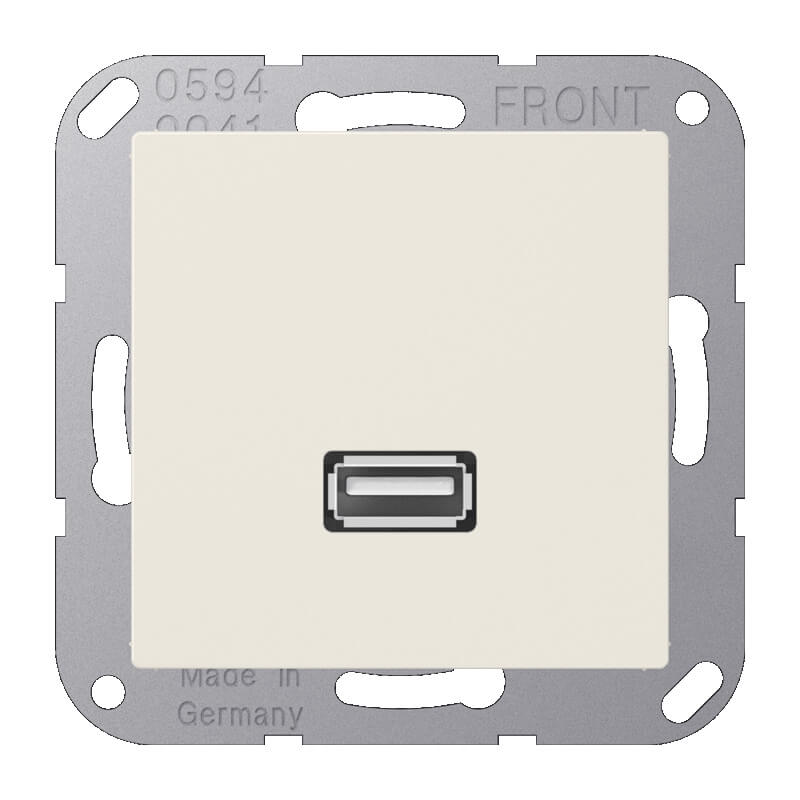 

Розетка HDMI одинарная Jung А 500 слоновая кость MAA1122