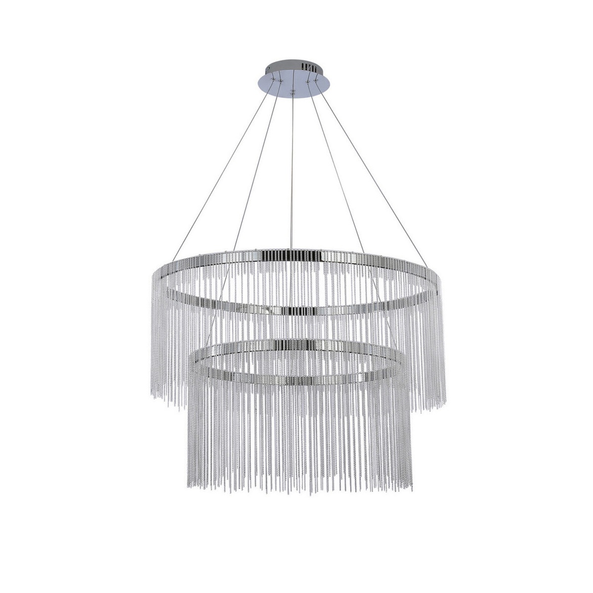 

Подвесная светодиодная люстра Kink Light Агни 08260-80+60,02, Хром, 08260-80+60,02 Агни