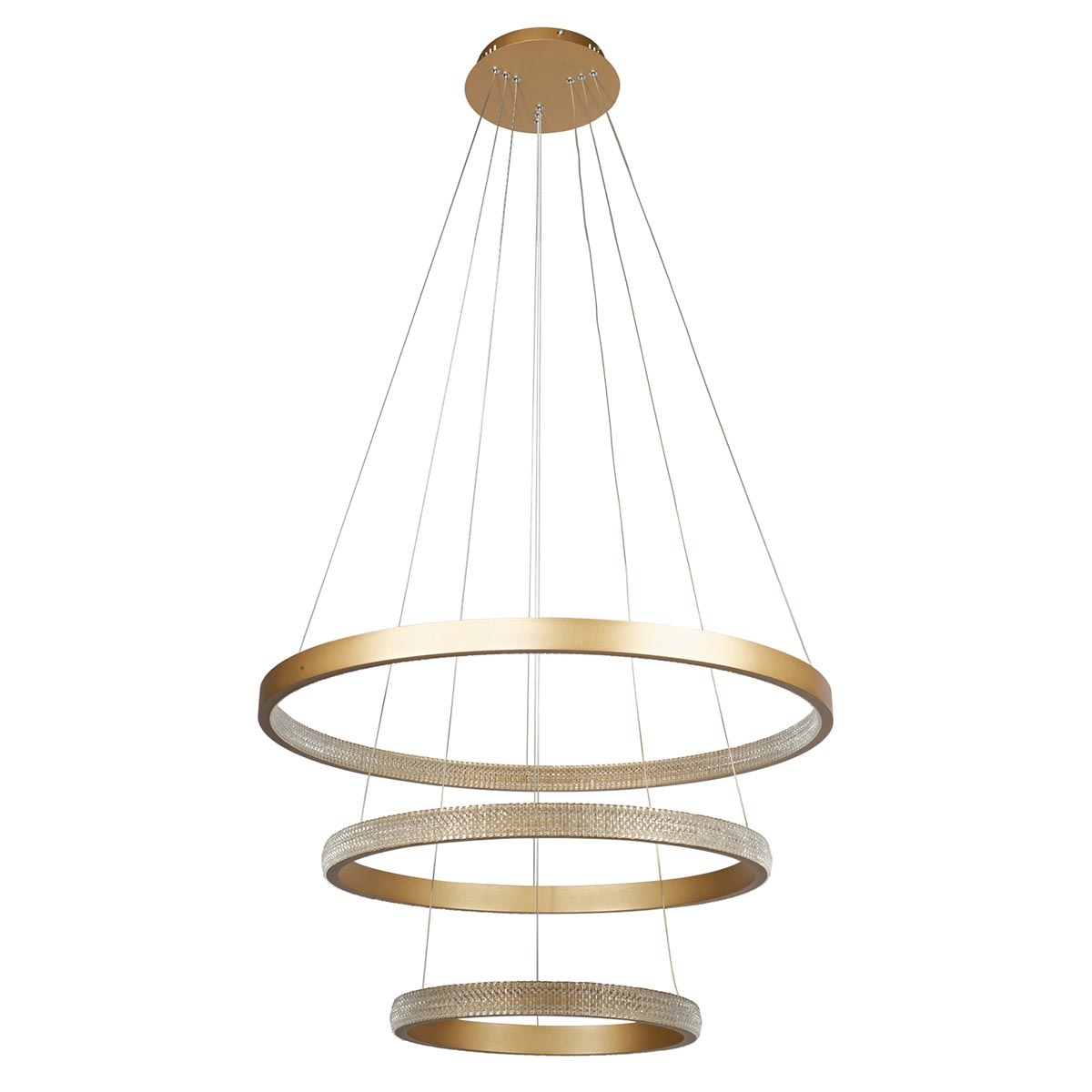 

Подвесная светодиодная люстра Kink Light Селена 07663,33, Матовое золото, 07663,33 Селена