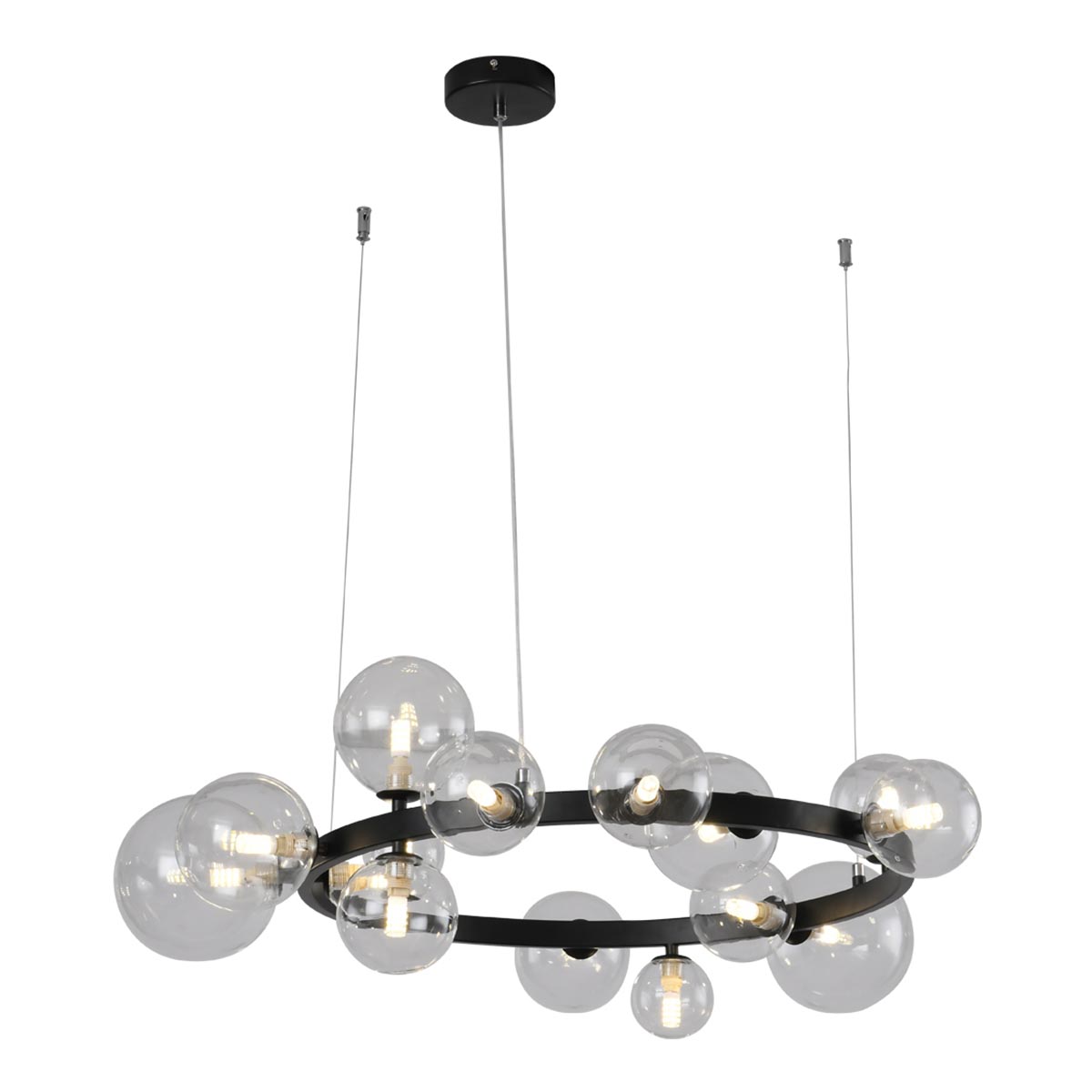 

Подвесная люстра Kink Light Иона 09408-15,19, Черный, 09408-15,19 Иона