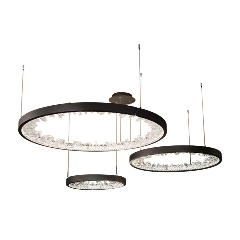 

Подвесная светодиодная люстра Kink Light Рами 07668-80+60+40,19, Черный, 07668-80+60+40,19 Рами