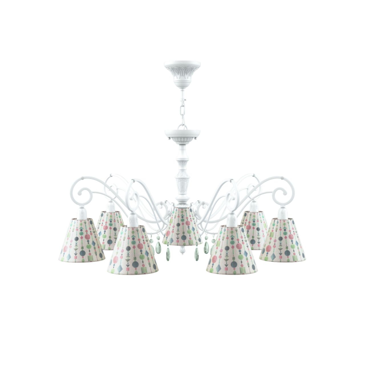 

Люстра Lamp4you, Белый, E3-07-WM-LMP-O-17-CRL-E3-07-GR-DN Classic