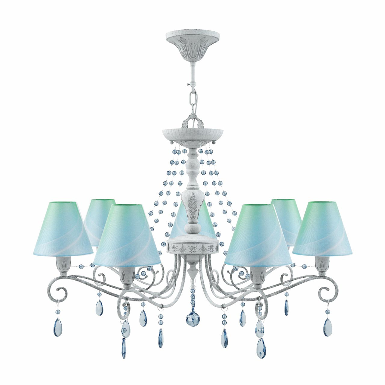 

Люстра Lamp4you, Голубой, E4-07-G-LMP-O-18-CRL-E4-07-GB-UP Provence