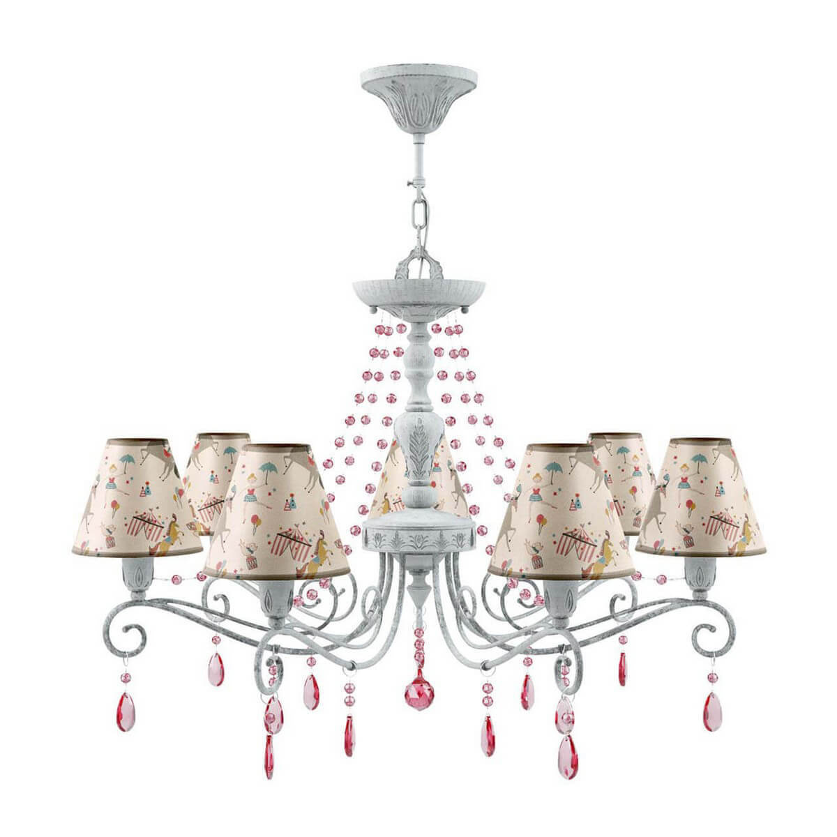 

Люстра Lamp4you, Бежевый, E4-07-G-LMP-O-14-CRL-E4-07-PK-UP Provence