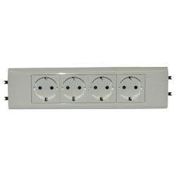 

Розетка 4х2К+3 Legrand Mosaic 16А 250V белая 077434, Белый, 077434 Mosaic