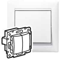 

Выключатель двухклавишный Legrand Valena 10А 250V белый 694265, 694265 Valena
